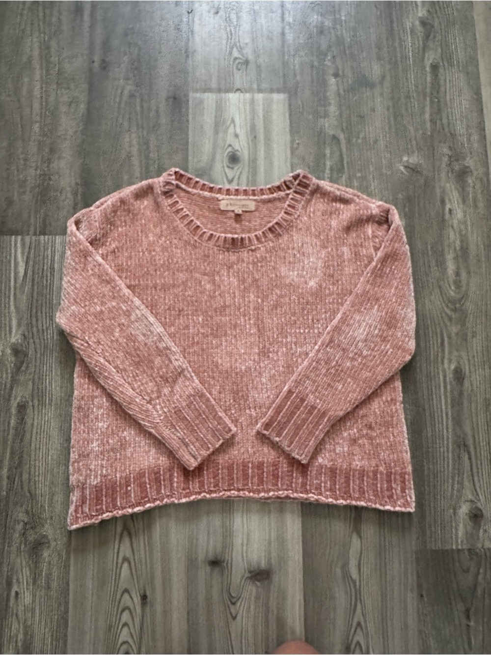 Philosophy Pink Chenille Scoop Neck Sweater
